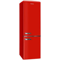 KÜHL-GEFRIER-KOMBINATION KGCR387100R  - Rot, Basics, Metall (55/181/61,5cm) - Amica