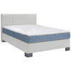BOXSPRINGBETT 140/200 cm  in Hellgrau  - Hellgrau/Graphitfarben, Design, Holz/Textil (140/200cm) - Hom`in