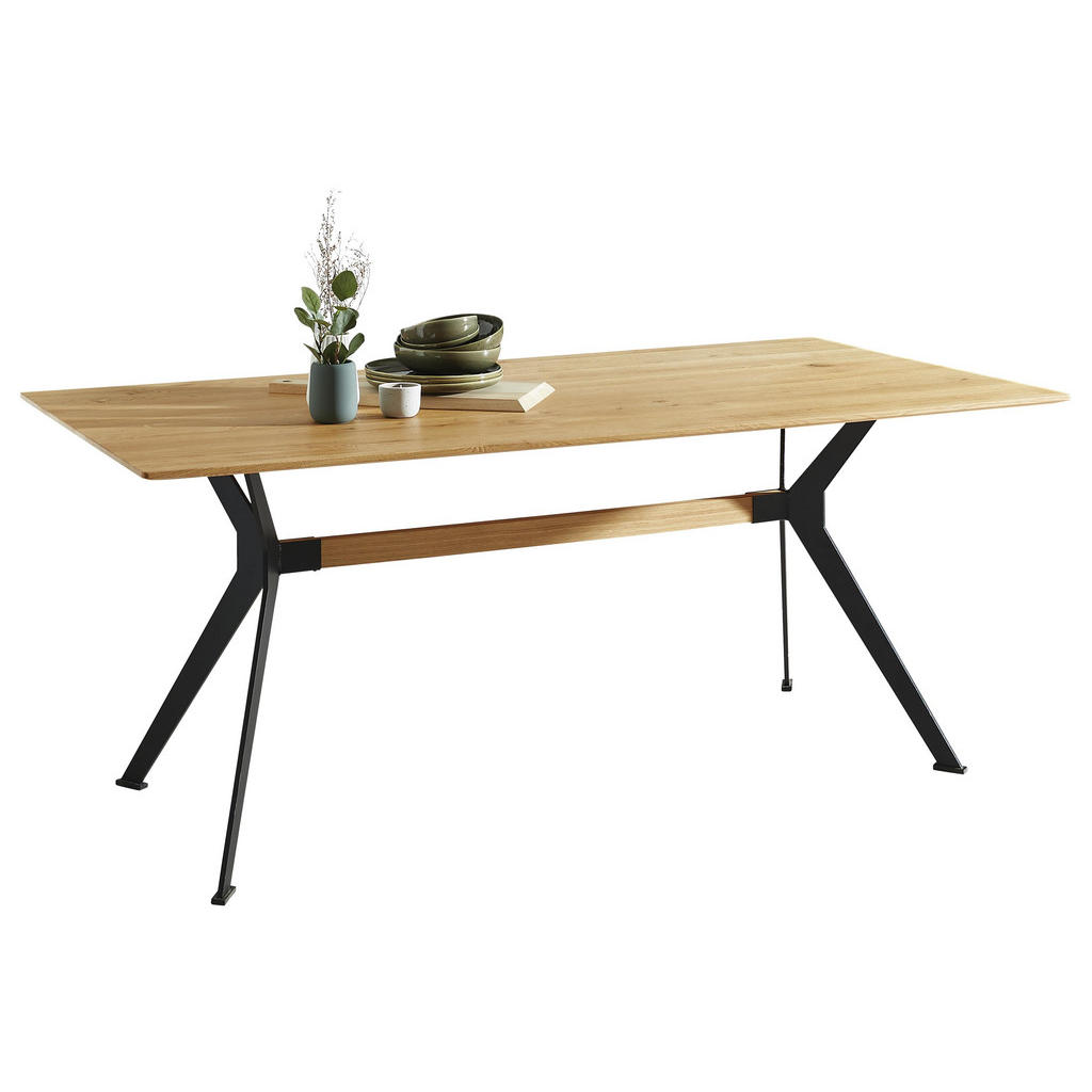 Esstisch In Holz, Metall 200/100/75 Cm Esstisch In Holz, Metall 200/100/75 Cm