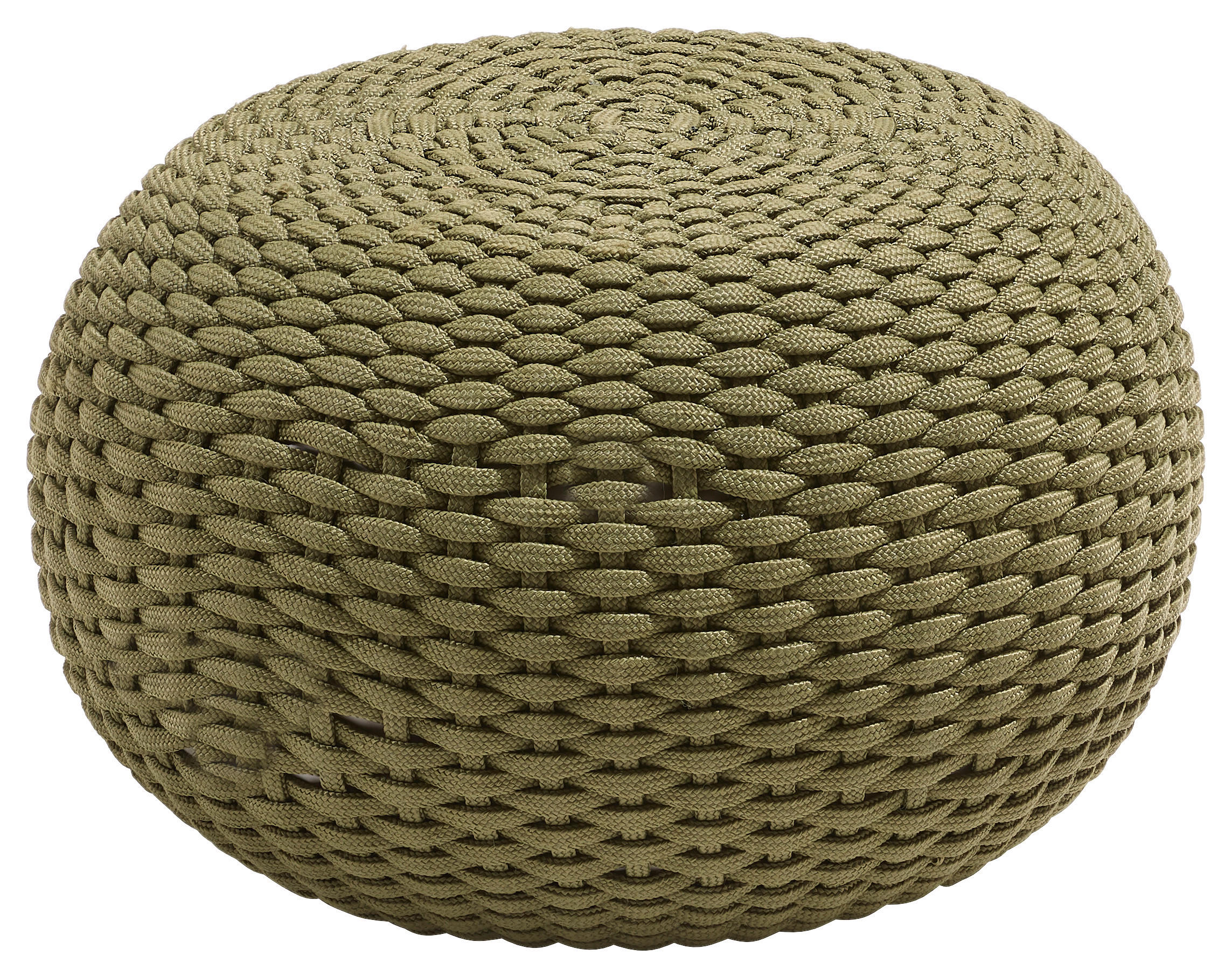 OUTDOORPOUF Olivgrün 60/35/60 cm  - Olivgrün, MODERN, Kunststoff (60/35/60cm) - Jan Kurtz