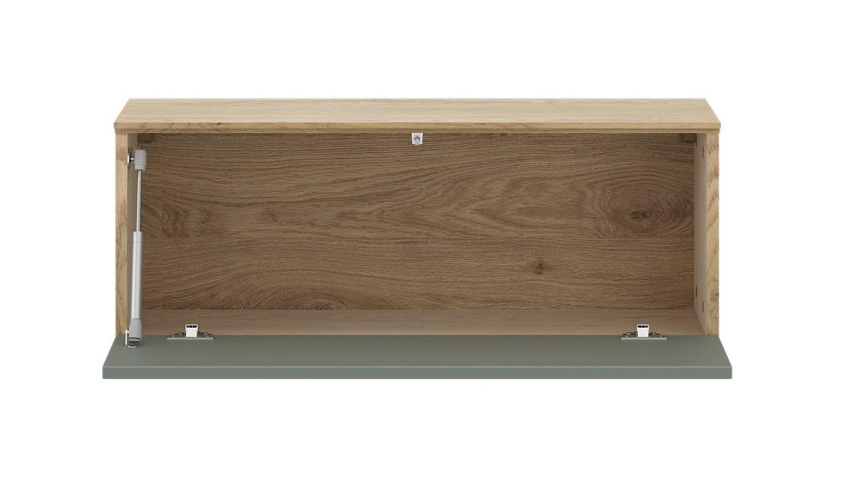 LOWBOARD  80/37,6/35 cm  stehend, hängend  - Eichefarben/Salbeigrün, Design, Holzwerkstoff (80/37,6/35cm) - Livetastic