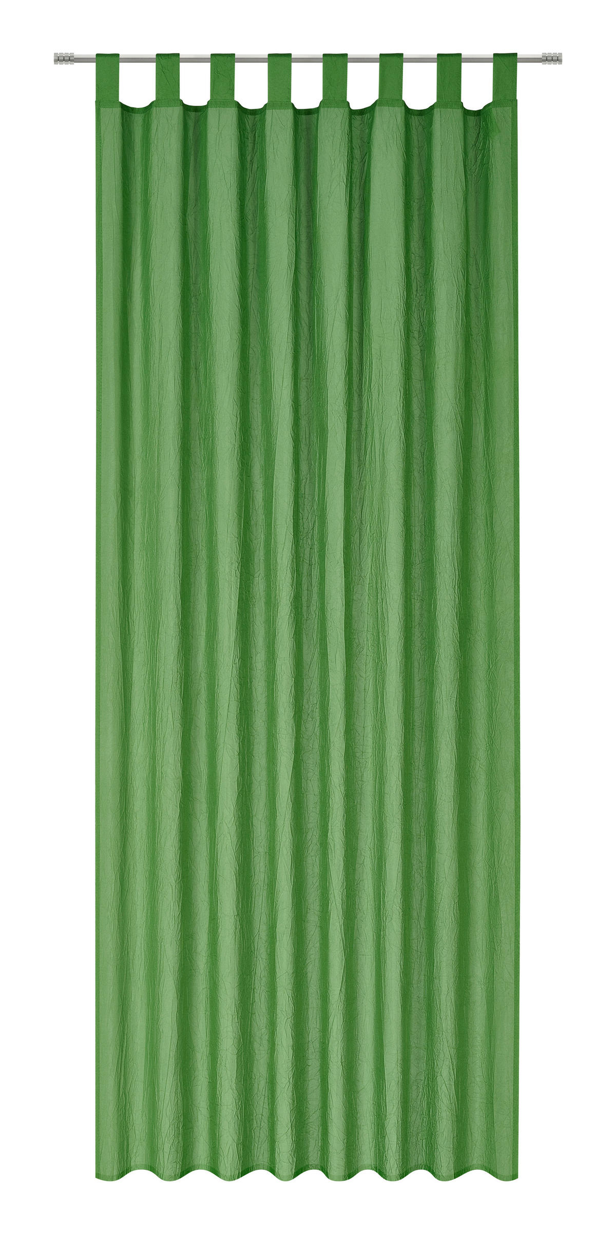 ZAVJESA S OMČAMA zelena  135/245 cm  - zelena, Design, tekstil (135/245cm) - Boxxx