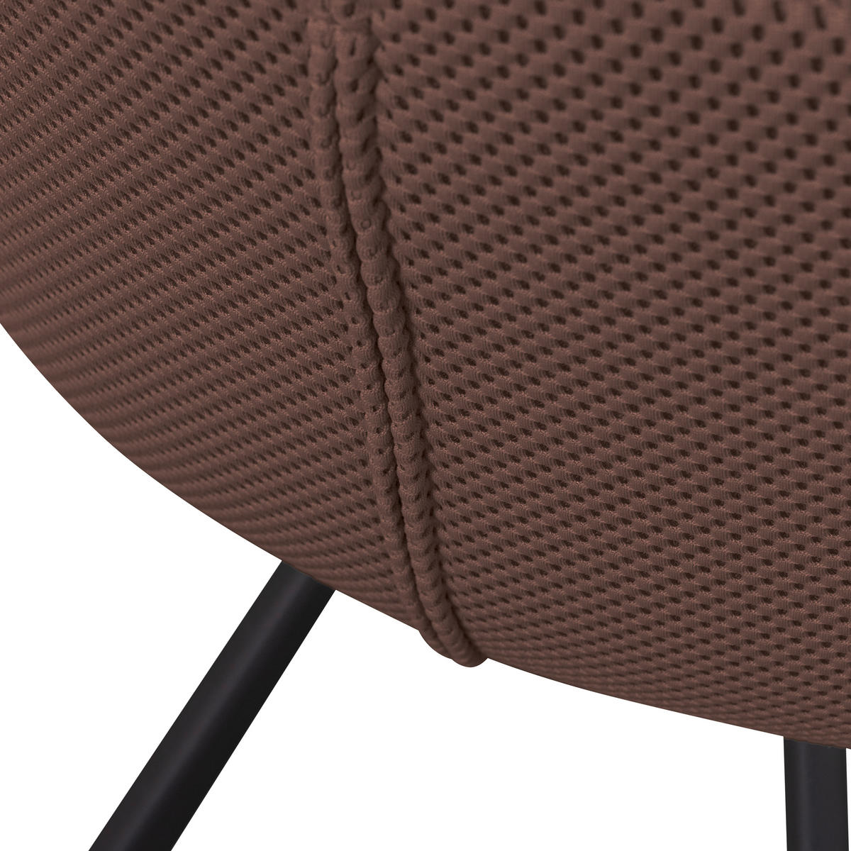 ARMLEHNSTUHL  in Netzbespannung  - Schwarz/Braun, Design, Textil/Metall (58/79/58cm) - Livetastic