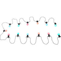 LICHTERKETTE  - Opal/Schwarz, Design, Kunststoff (1250/5/11,3cm) - Globo