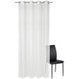 ÖSENVORHANG halbtransparent  - Weiß, KONVENTIONELL, Textil (140/245cm) - Esposa