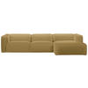ECKSOFA in Webstoff Gelb  332/163 cm  - Gelb/Schwarz, Design, Kunststoff/Textil (332/163cm) - Stylife