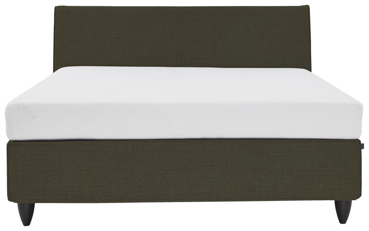 BOXSPRINGBETT 180/200 cm  in Braun  - Schwarz/Braun, Design, Holzwerkstoff/Kunststoff (180/200cm) - RUF Betten
