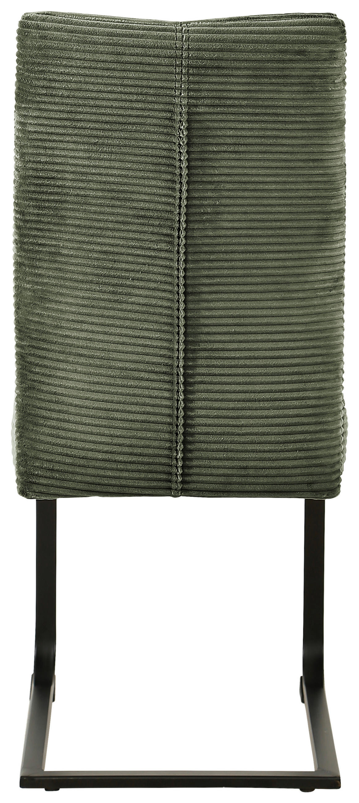 SCHWINGSTUHL  in Eisen Cord  - Schwarz/Grün, Design, Textil/Metall (44/99/62cm) - Carryhome