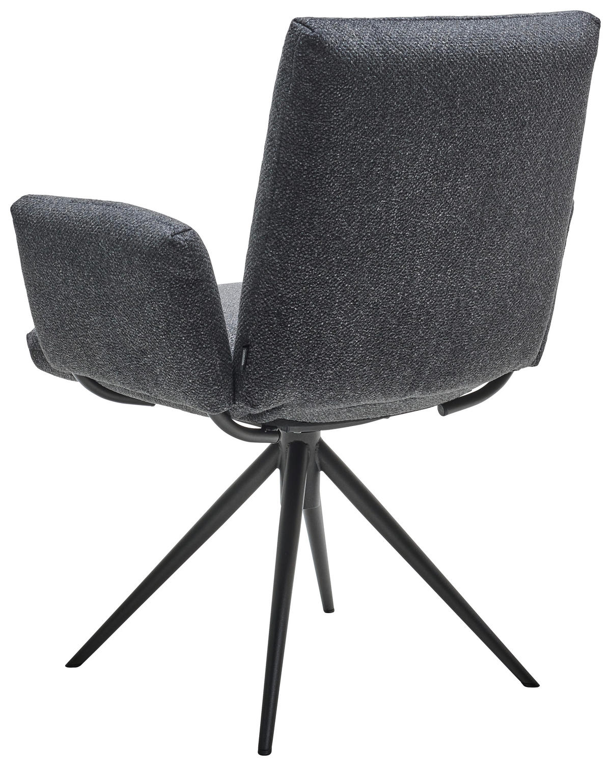 ARMLEHNSTUHL  in Webstoff  - Dunkelgrau/Anthrazit, Design, Textil/Metall (70/89/68cm) - Dieter Knoll