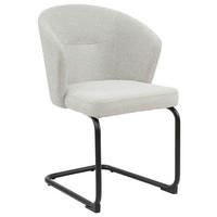 STUHL - Hellgrau/Schwarz, Design, Textil/Metall (57/86/57,5cm) - Stylife