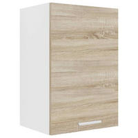 KÜCHENOBERSCHRANK 40/60/31 cm  in Weiss, Sonoma Eiche  - Weiss/Alufarben, Konventionell, Holzwerkstoff/Metall (40/60/31cm) - MID.YOU