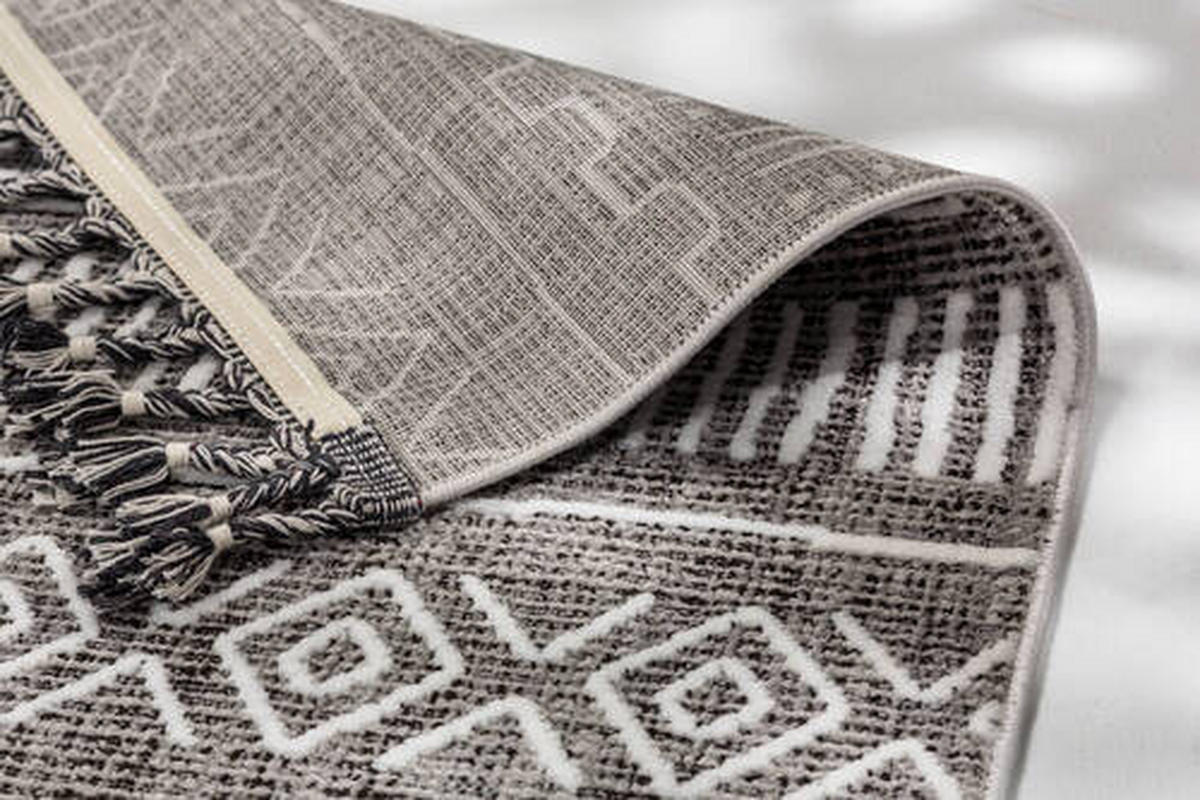 WEBTEPPICH 160/230 cm Grau, Creme  - Creme/Grau, Design, Textil (160/230cm) - Novel