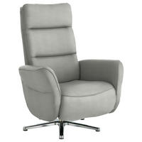 RELAXSESSEL in Textil Silberfarben  - Chromfarben/Silberfarben, Design, Textil/Metall (78/113/83cm) - Beldomo Speed