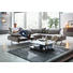 WOHNLANDSCHAFT in Leder Silberfarben - Dunkelgrau/Anthrazit, Design, Leder/Metall (229/291cm) - Ambiente WOHNLANDSCHAFT in Leder Silberfarben - Dunkelgrau/Anthrazit, Design, Leder/Metall (229/291cm) - Ambiente