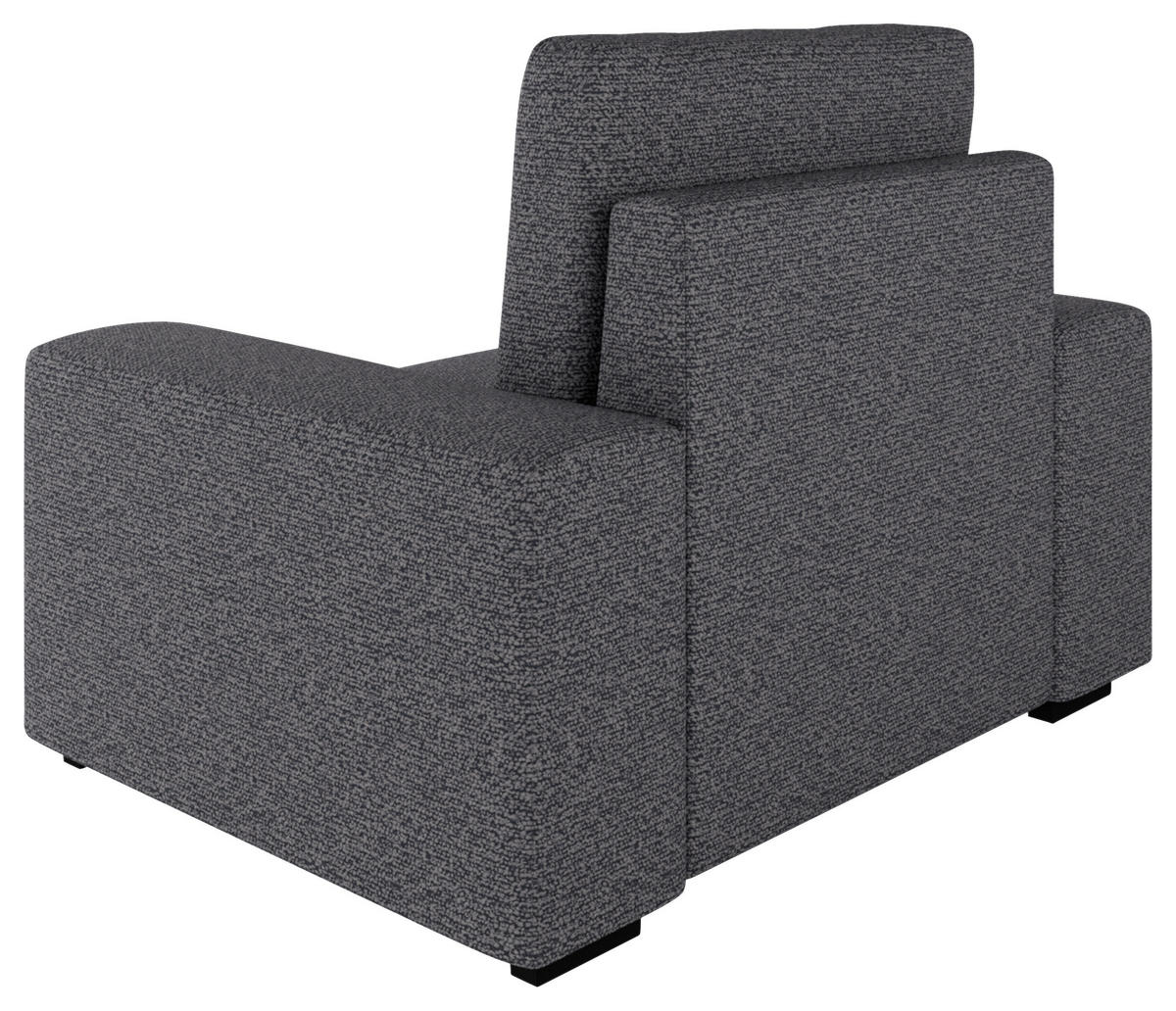 SESSEL in Bouclé Grau  - Beige/Schwarz, Design, Textil (108/91/92cm) - MID.YOU