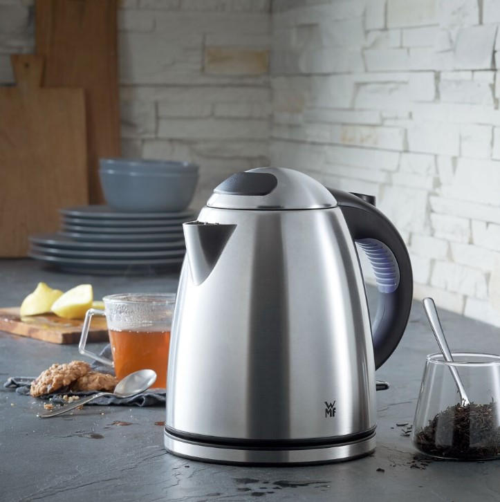 VATTENKOKARE Stelio  - silver/svart, Design, metall (1,2l) - WMF