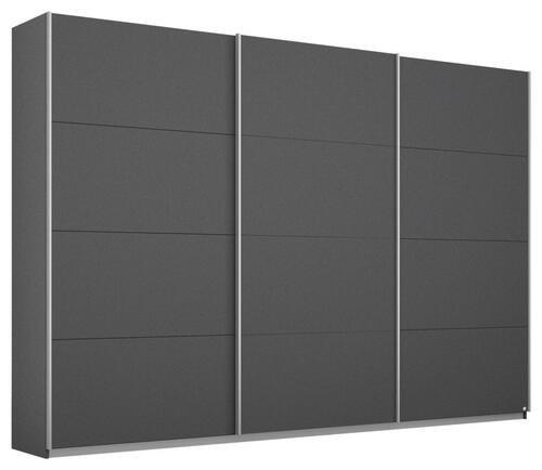 SCHWEBETÜRENSCHRANK 271/230/62 cm 3-türig Grau  - Alufarben/Grau, MODERN, Holzwerkstoff/Metall (271/230/62cm) - Rauch Möbel