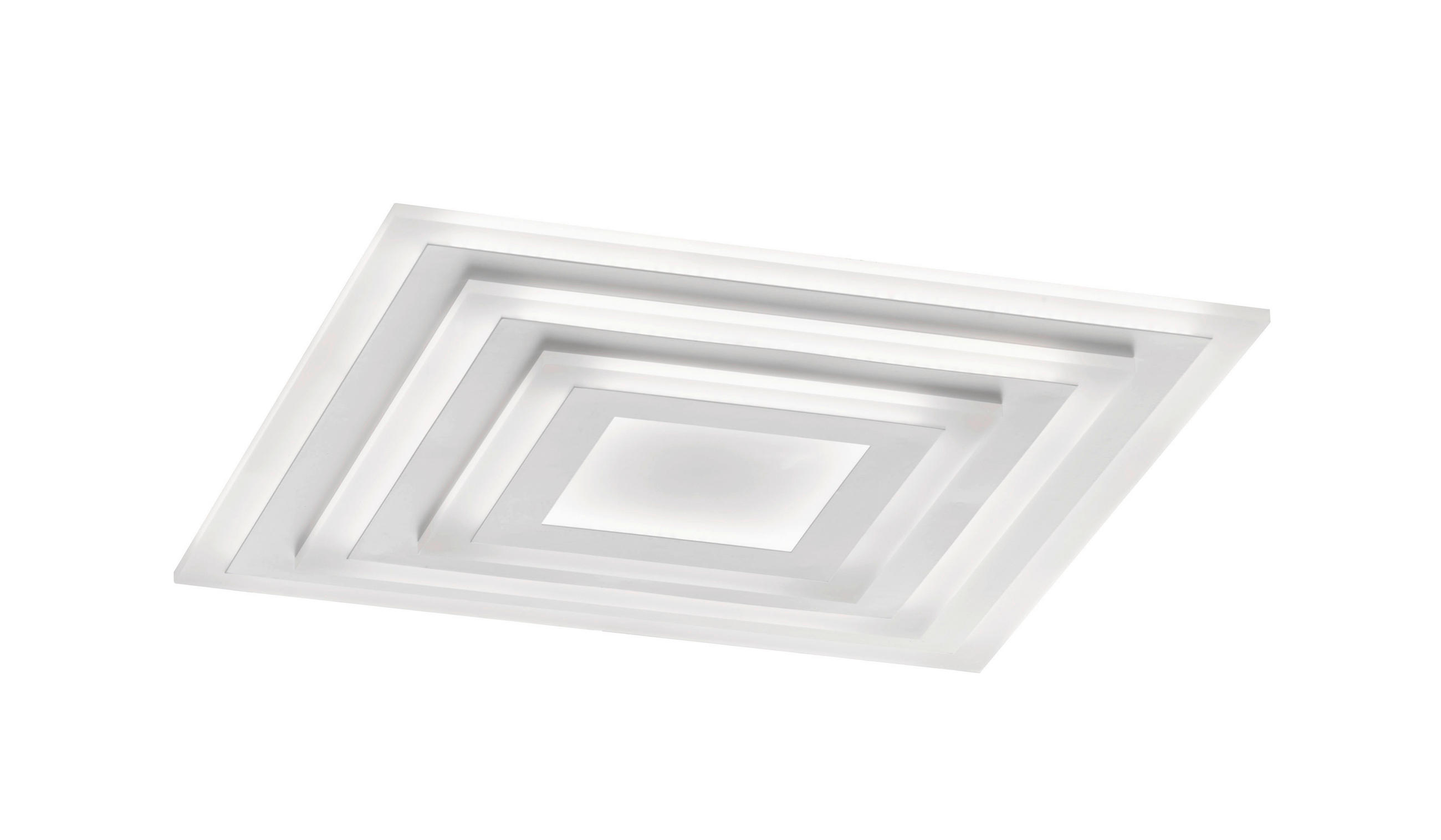 LED-DECKENLEUCHTE 56 W    60/60/6,7 cm  - Weiss, Design, Kunststoff (60/60/6,7cm) - Fischer & Honsel