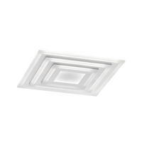 LED-DECKENLEUCHTE 56 W    60/60/6,7 cm  - Weiss, Design, Kunststoff (60/60/6,7cm) - Fischer & Honsel