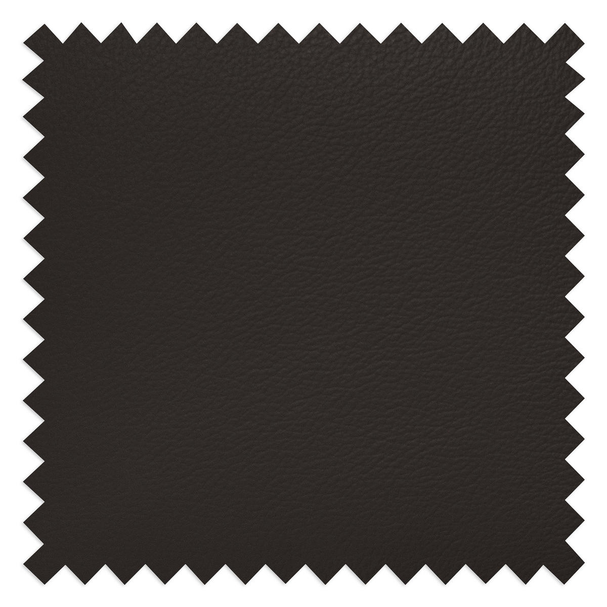 SCHLAFSOFA in Echtleder Dunkelbraun  - Dunkelbraun/Silberfarben, Design, Leder/Metall (204/84/104cm) - Livetastic