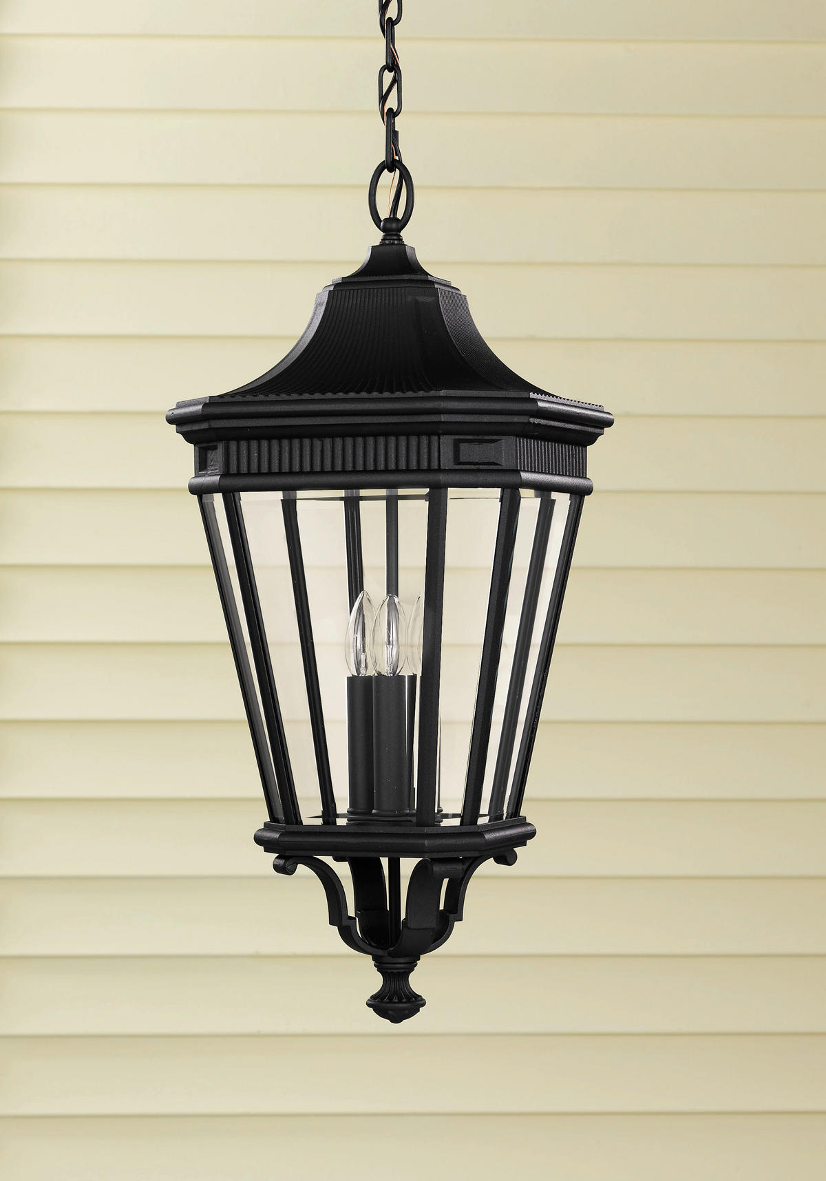 ZUNANJA VISEČA SVETILKA  Elstead Cotsln      30.5 /69.7 cm       - črna, Konvencionalno, kovina/steklo (30.5 /69.7cm) - Elstead Lighting