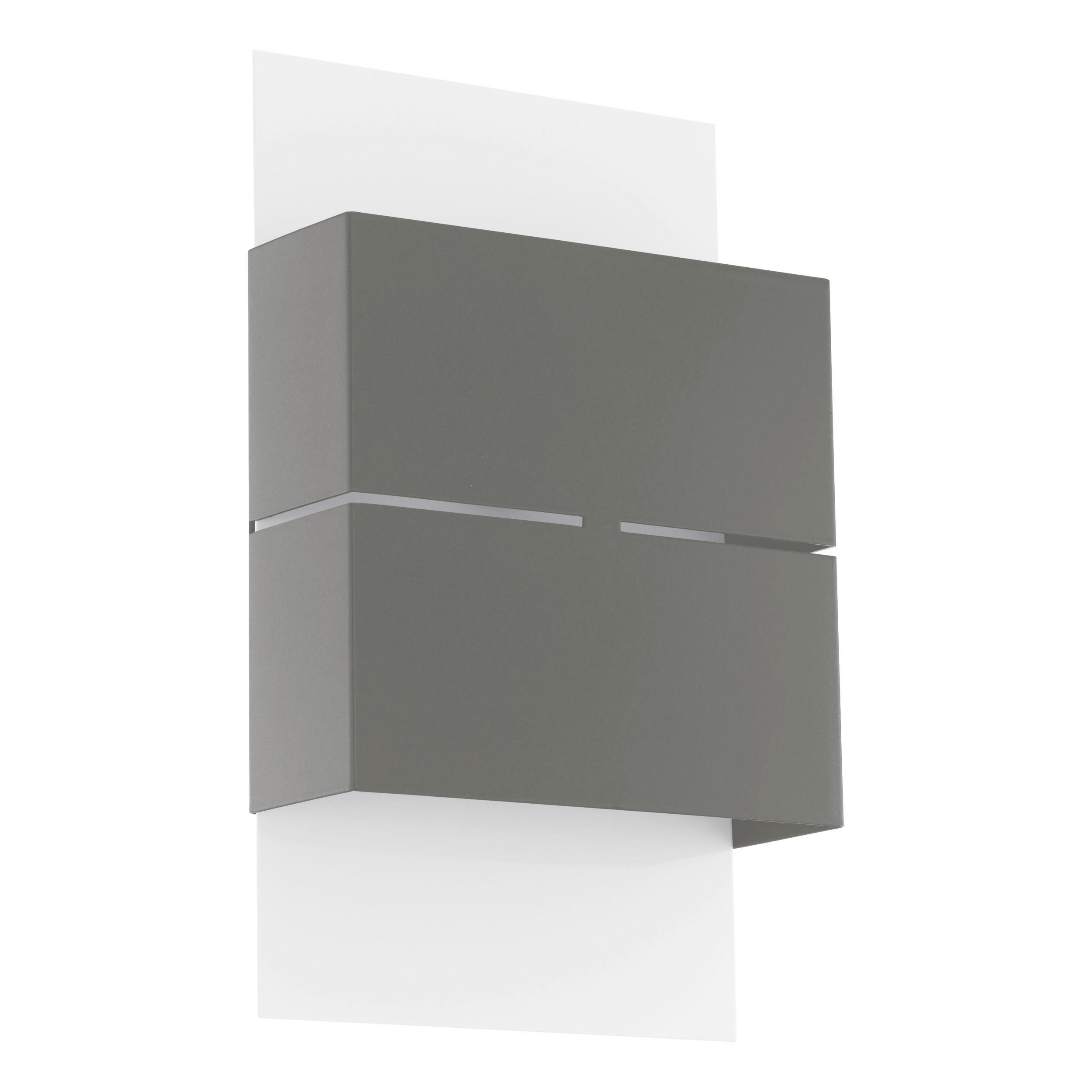 AUSSENWANDLEUCHTE - Weiss/Anthrazit, Design, Metall (15cm) - Eglo