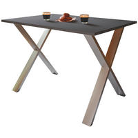 SCHREIBTISCH  in Anthrazit, Silberfarben  - Anthrazit/Silberfarben, Design (160/76/80cm) - MID.YOU