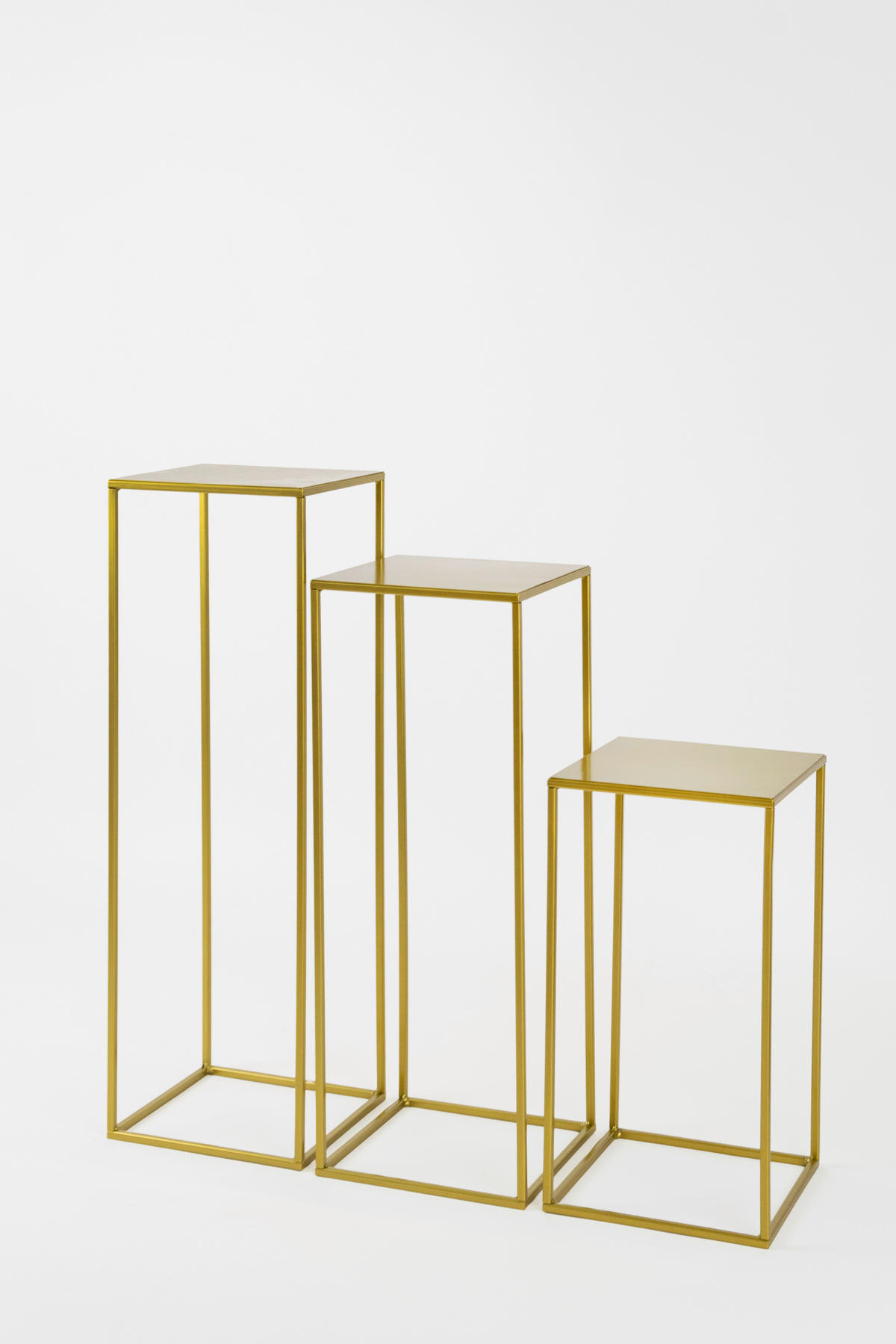 BLUMENSTÄNDER in Metall  - Goldfarben, Basics, Metall (25/47/25cm)