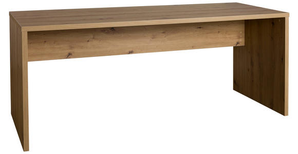 SCHREIBTISCH 180/69/74 cm in Eiche Artisan - Eiche Artisan, Design, Holzwerkstoff (180/69/74cm) - Carryhome