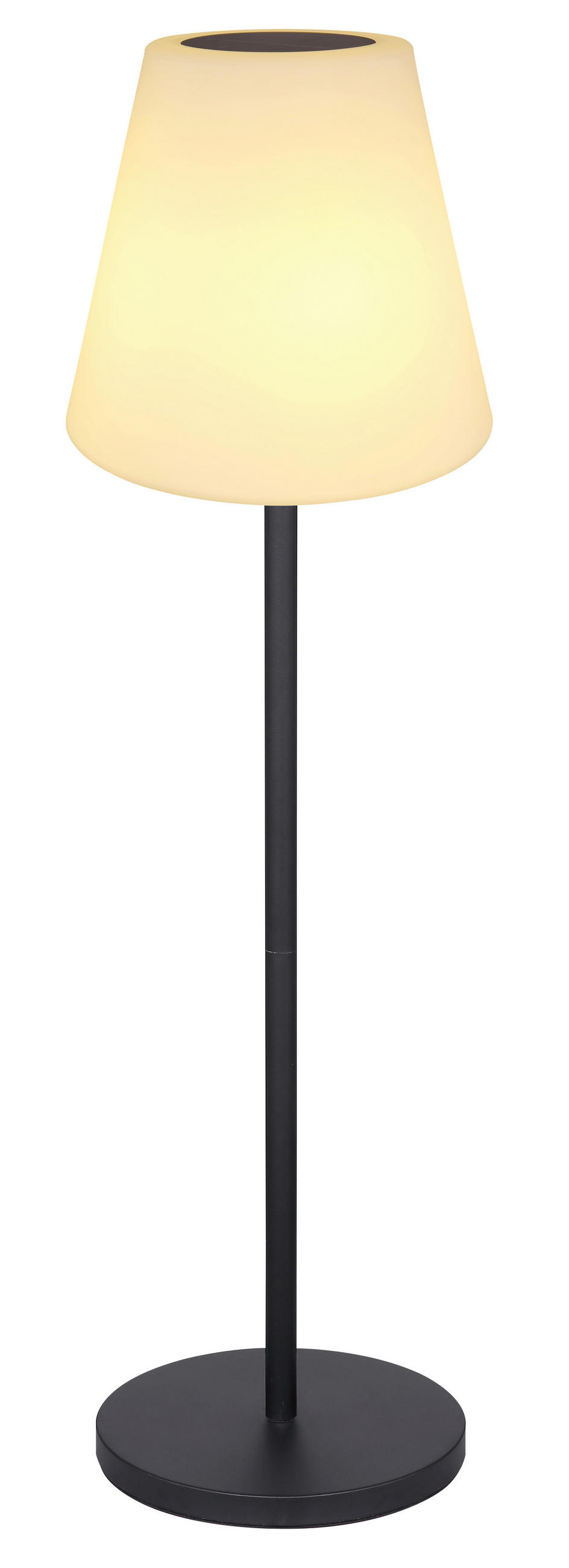 SOLARLEUCHTE 34/150 cm   - Opal/Schwarz, Basics, Kunststoff/Metall (34/150cm) - Globo