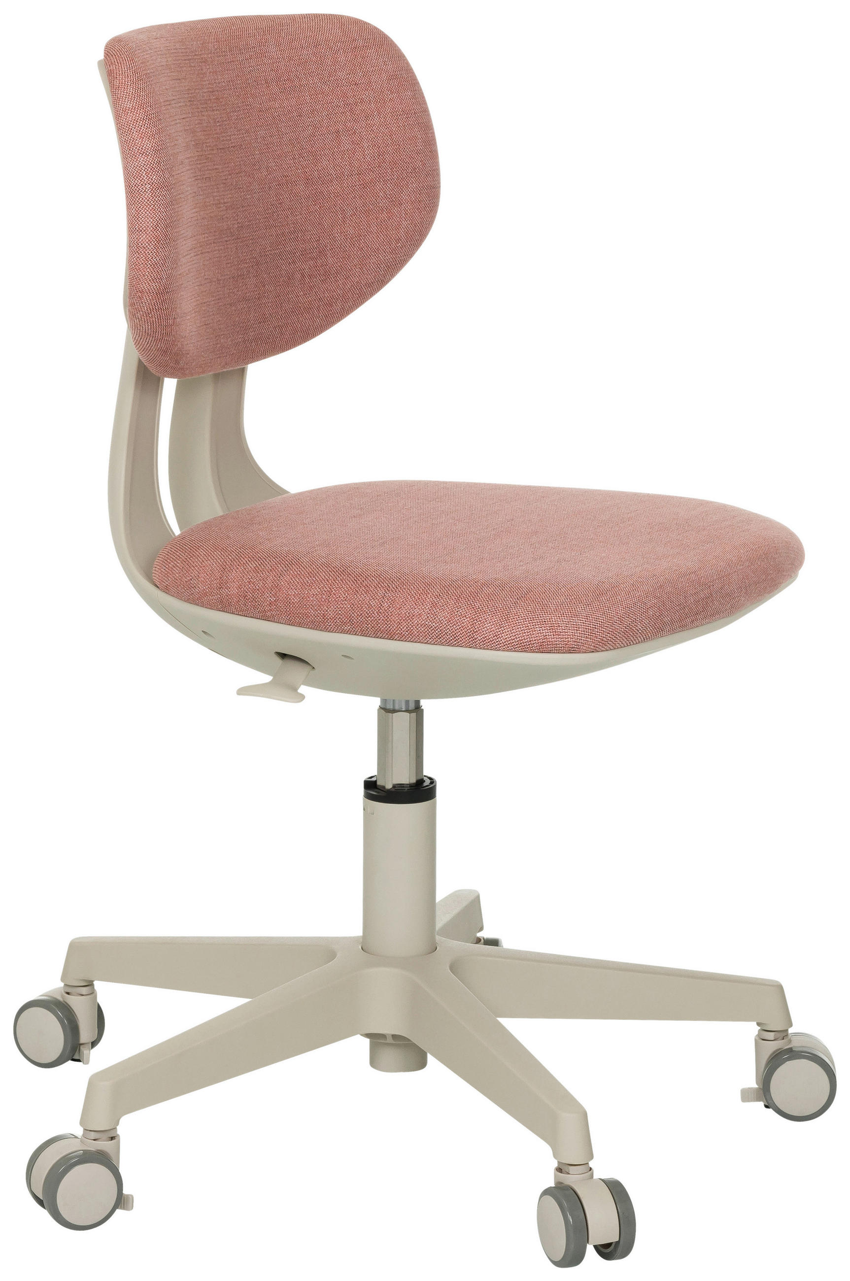 MLADINSKI VRTLJIVI STOL tekstil roza  - roza/krem barve, Moderno, umetna masa/tekstil (52/70 - 79/52cm) - MID.YOU