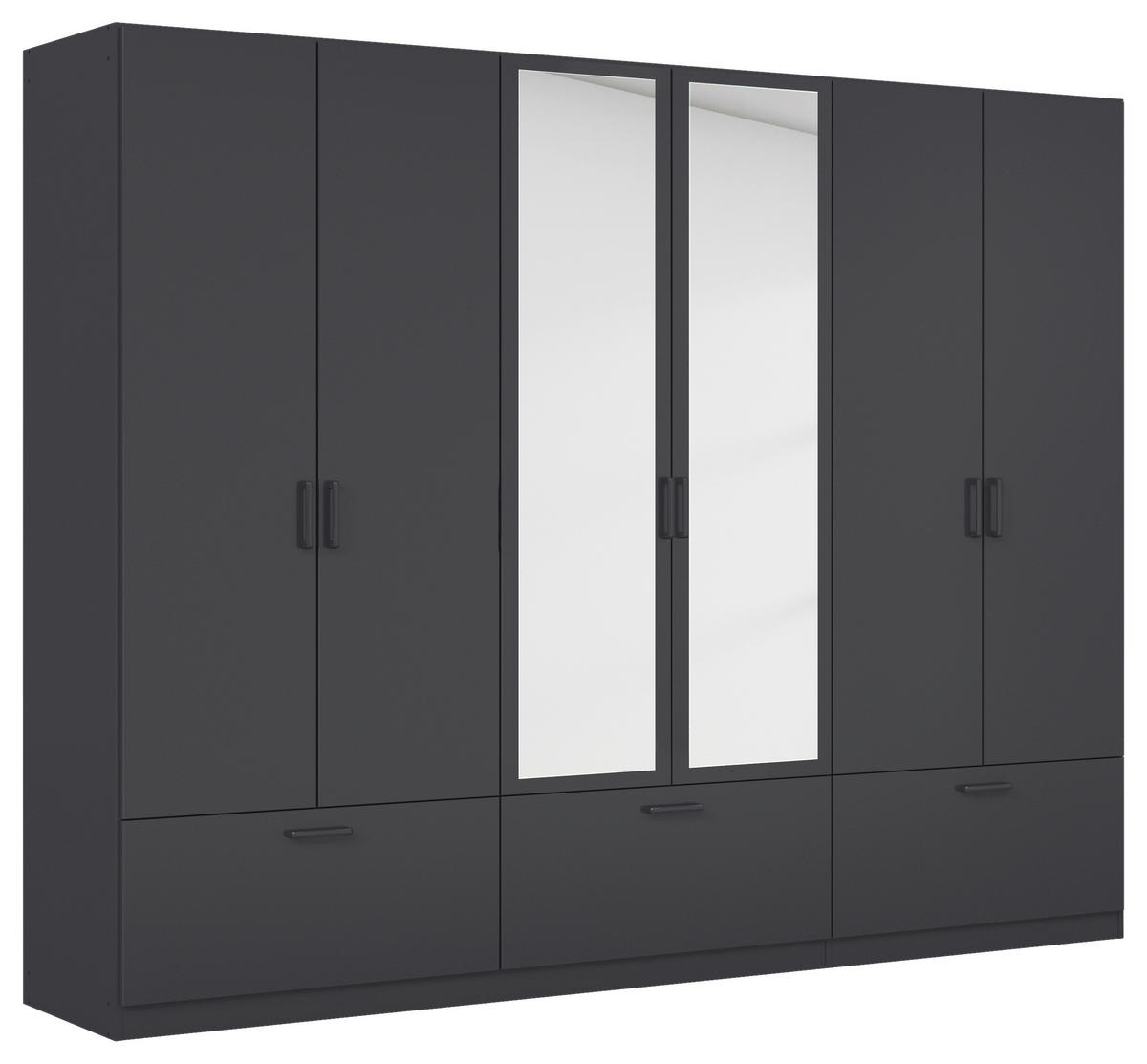 KLEIDERSCHRANK in Grau  - Grau, Basics, Holzwerkstoff/Metall (271/210/54cm) - Boxxx
