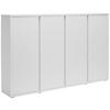 ORMAR ZA OBUĆU  bijela  drvni materijal     - bijela/boje aluminija, Moderno, drvni materijal/plastika (192,7/120/33,8cm) - Xora