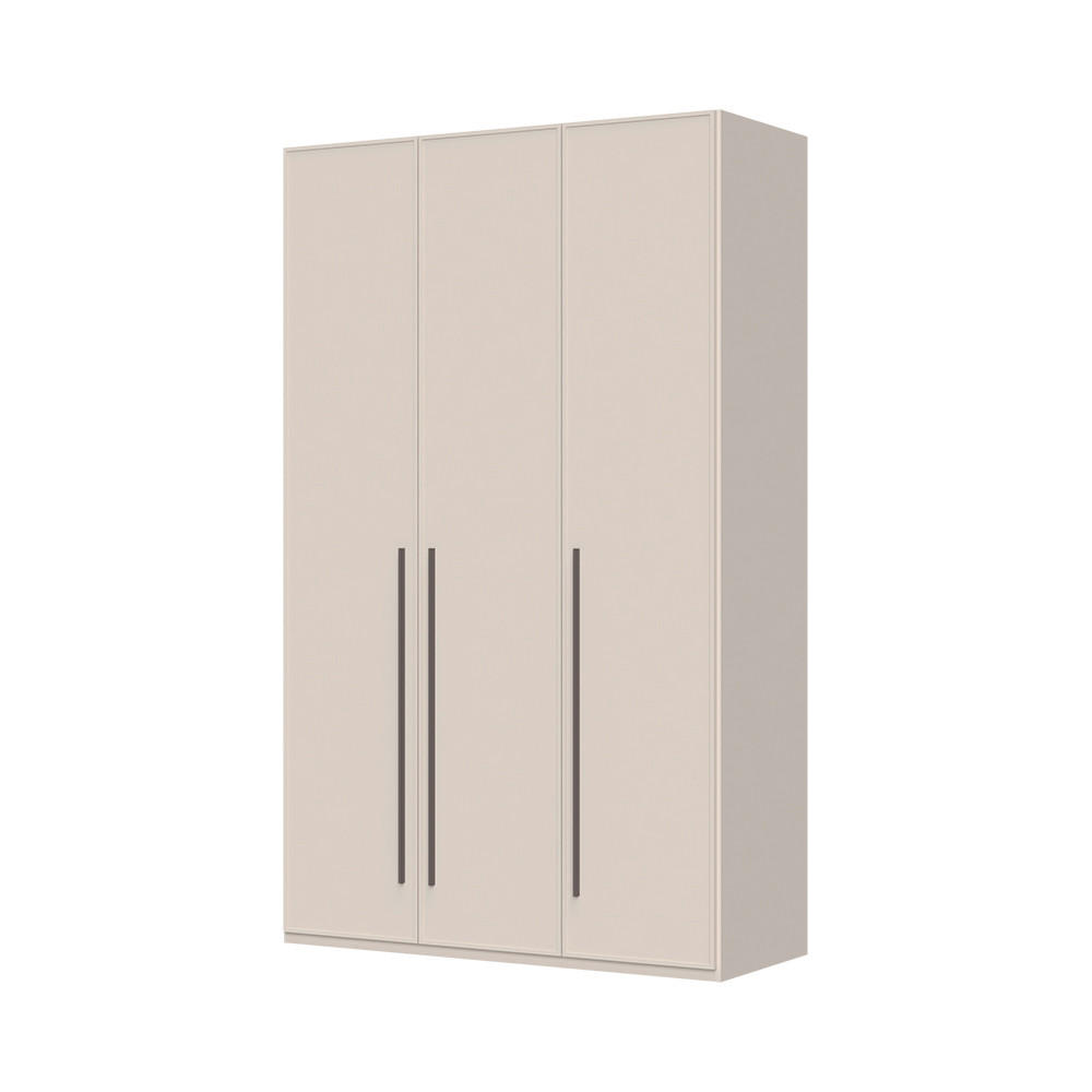 ORMAR SA KLASIČNIM VRATIMA kašmir  137/224/56 cm  - kašmir, Dizajnerski, metal/pločasti materijal (137/224/56cm)