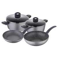 KOCHTOPFSET 6-teilig  - Transparent/Schwarz, Basics, Glas/Kunststoff