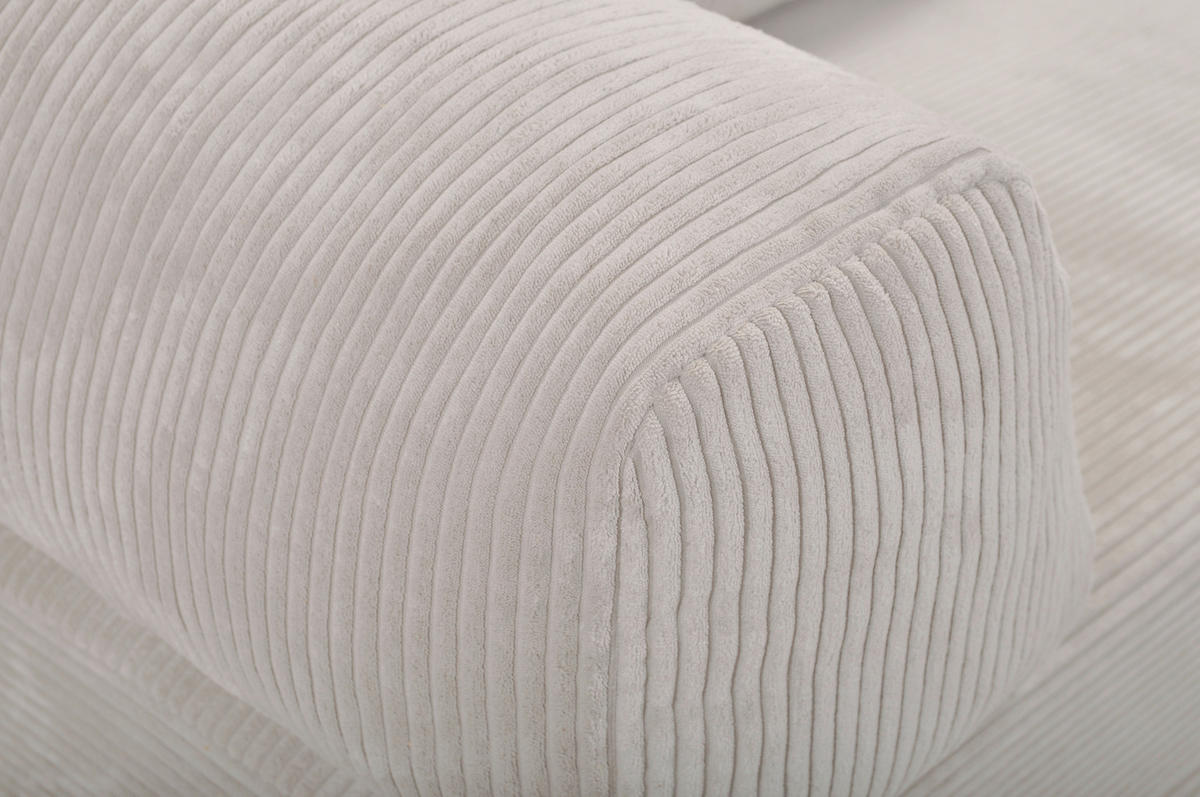 SCHLAFSOFA Cord Naturfarben  - Naturfarben, KONVENTIONELL, Textil/Metall (200/77/80cm) - Carryhome