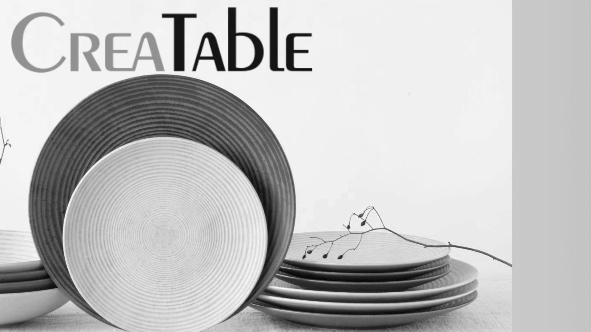 TELLERSET Catania 12-teilig  - Sandfarben, Design, Keramik - Creatable