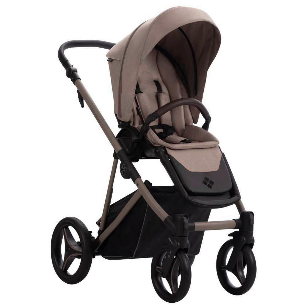 KOLICA ZA SPAVANJE   - boje pijeska, Basics, metal/tekstil (99/61/121cm) - BEBETTO