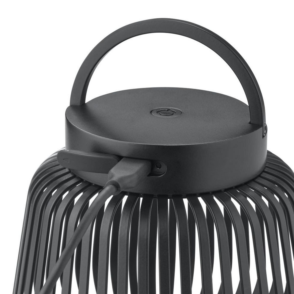 LED-TISCHLEUCHTE LITO LED 13,5/12,0 cm  - Schwarz, KONVENTIONELL, Metall (13,5/12,0cm) - Blomus