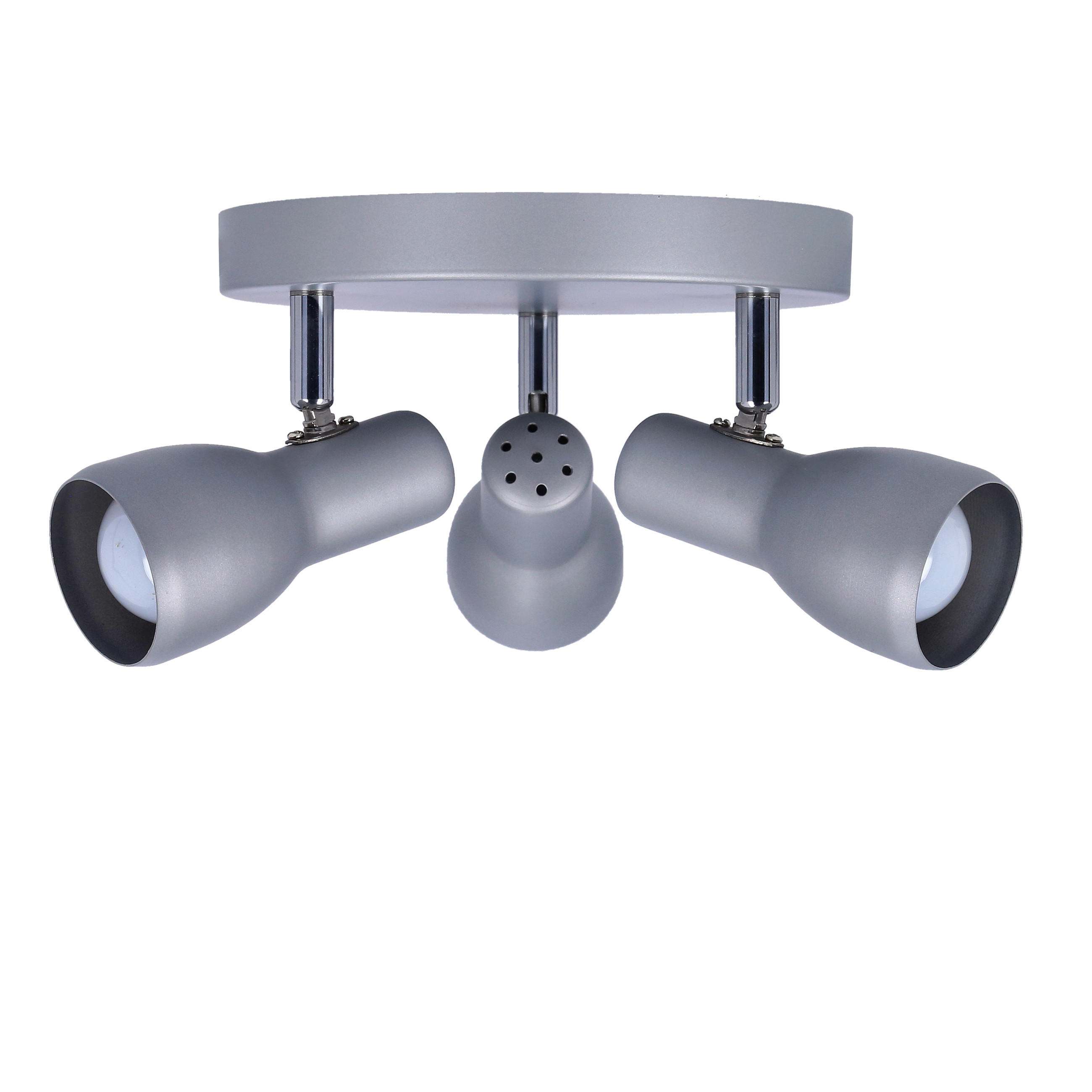 XXXLutz Deckenleuchte Picardo Grau, Silber 29x12x29 cm
