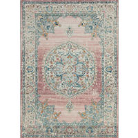 LÄUFER 80/300 cm Salsa Outdoor Altrosa, Graublau  - Graublau/Altrosa, KONVENTIONELL, Textil (80/300cm)