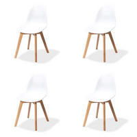 STUHL-SET 4 Stück stapelbar, UV-beständig   - Weiß, MODERN, Holz/Metall (47/83/53cm) - MID.YOU