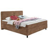 BOXSPRINGBETT 160/200 cm  in Braun  - Schwarz/Braun, Konventionell, Kunststoff/Textil (160/200cm) - Hom`in