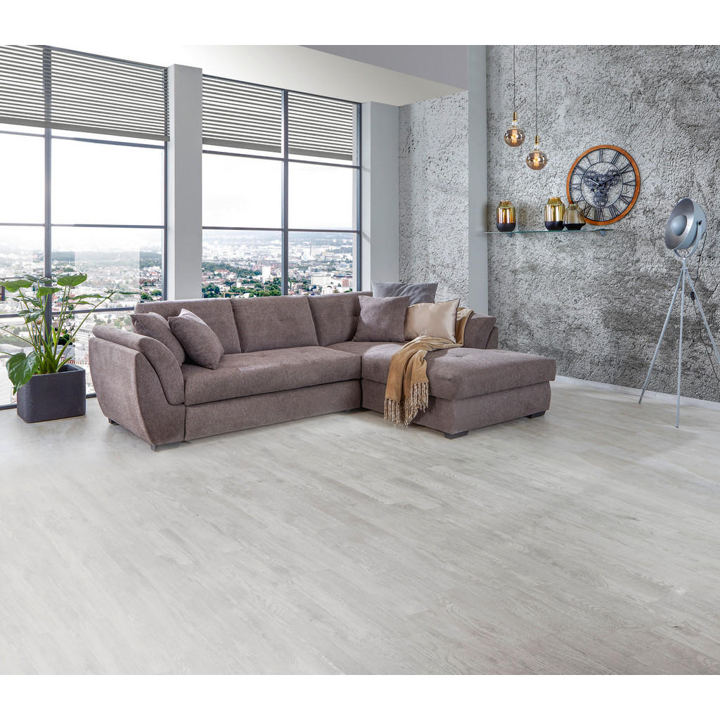 Thumbnail - Livetastic Ecksofa, Braun, Textil, 3-Sitzer, Ottomane rechts, L-Form, 278x187 cm, Made in EU, seitenverkehrt erhältlich,...