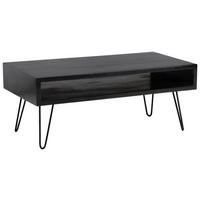COUCHTISCH in Holz 100/50/40 cm  - Schwarz, Design, Holz/Metall (100/50/40cm) - MID.YOU