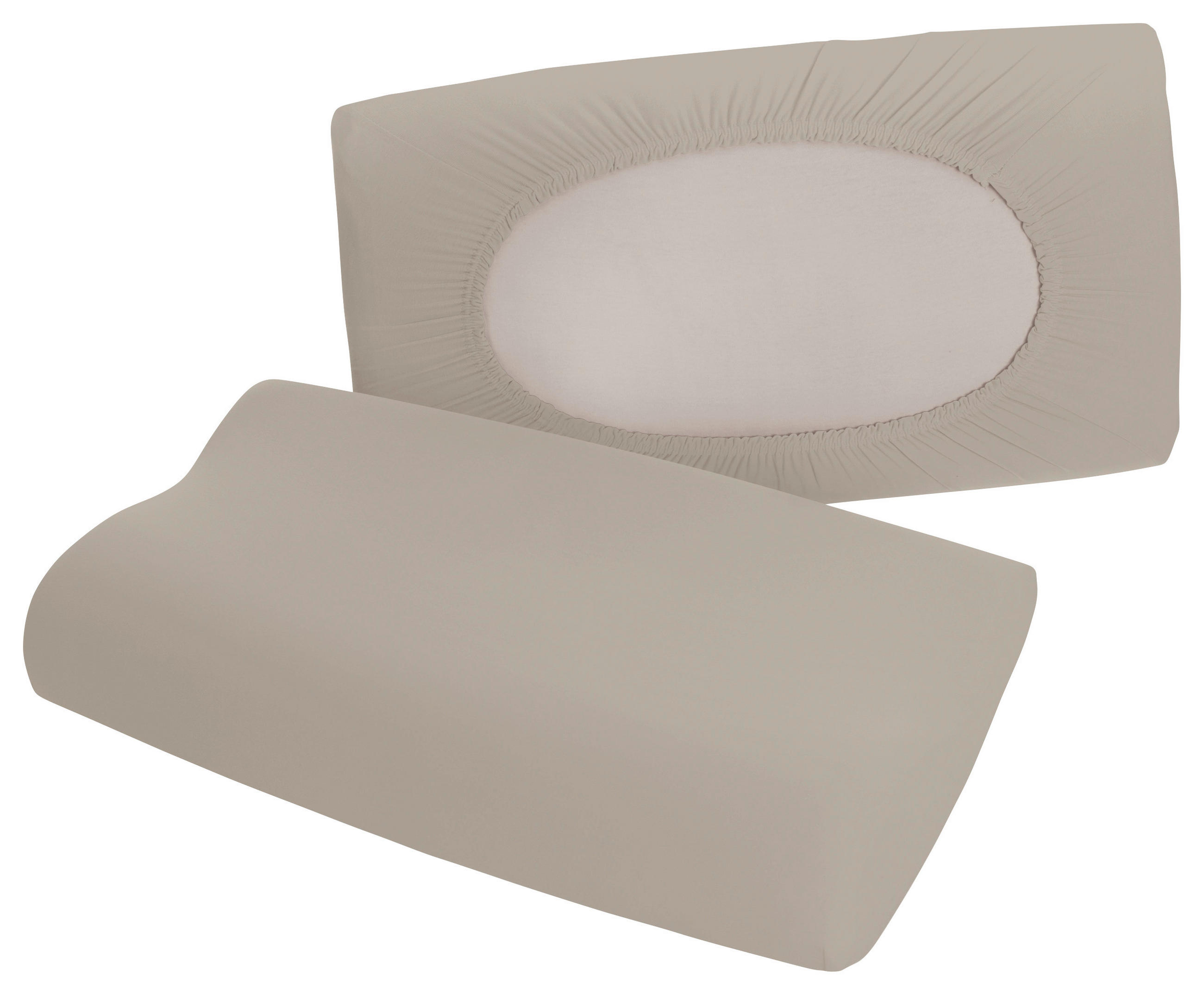 KOPFKISSENBEZUG PURE 40-70/40-90 cm  - Sandfarben, Basics, Textil (40-70/40-90cm) - Schlafgut