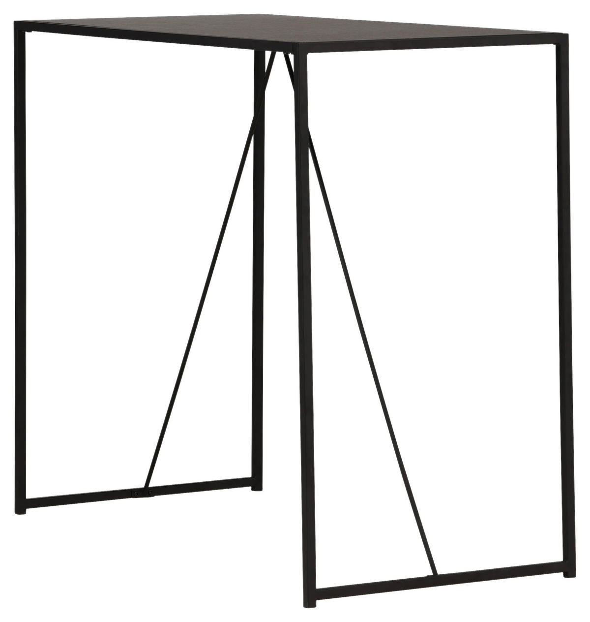 BARBORD i metall, trämaterial  120/60/105 cm  - svart, Design, metall/trämaterial (120/60/105cm) - Livetastic