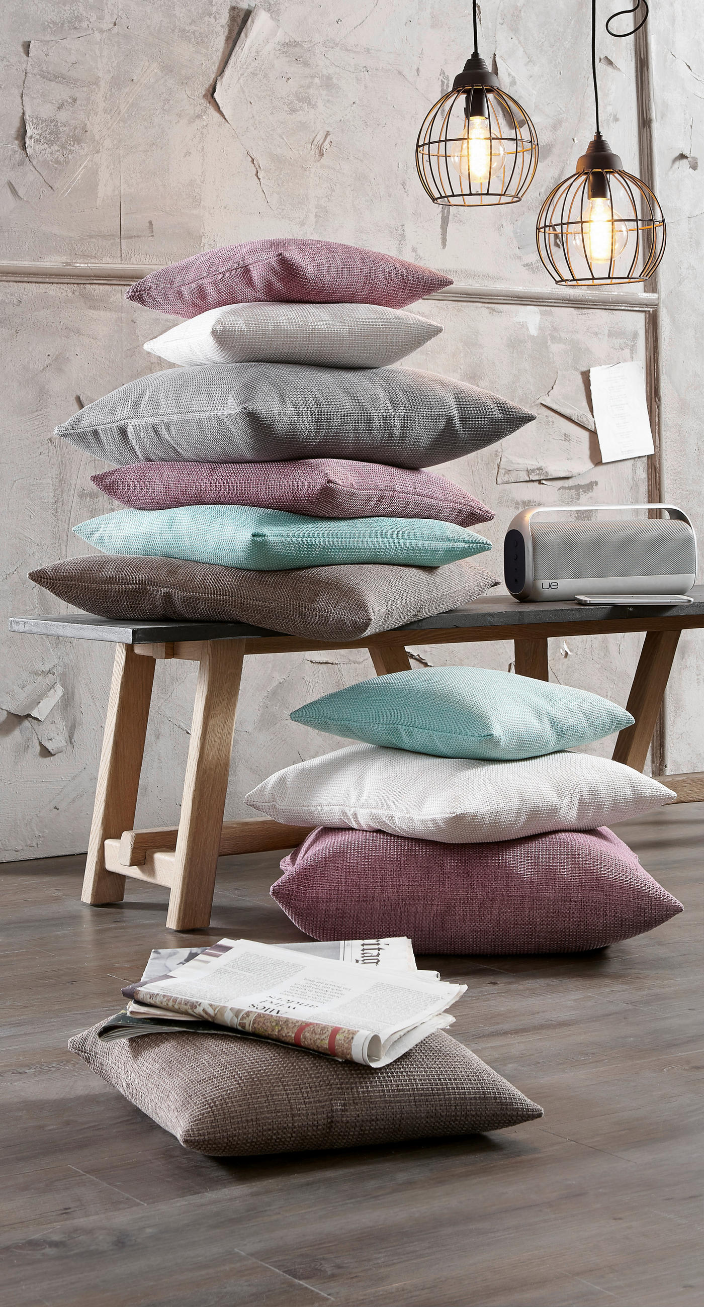 KISSENHÜLLE Dallas 40/40 cm  - Creme, Basics, Textil (40/40cm) - Novel