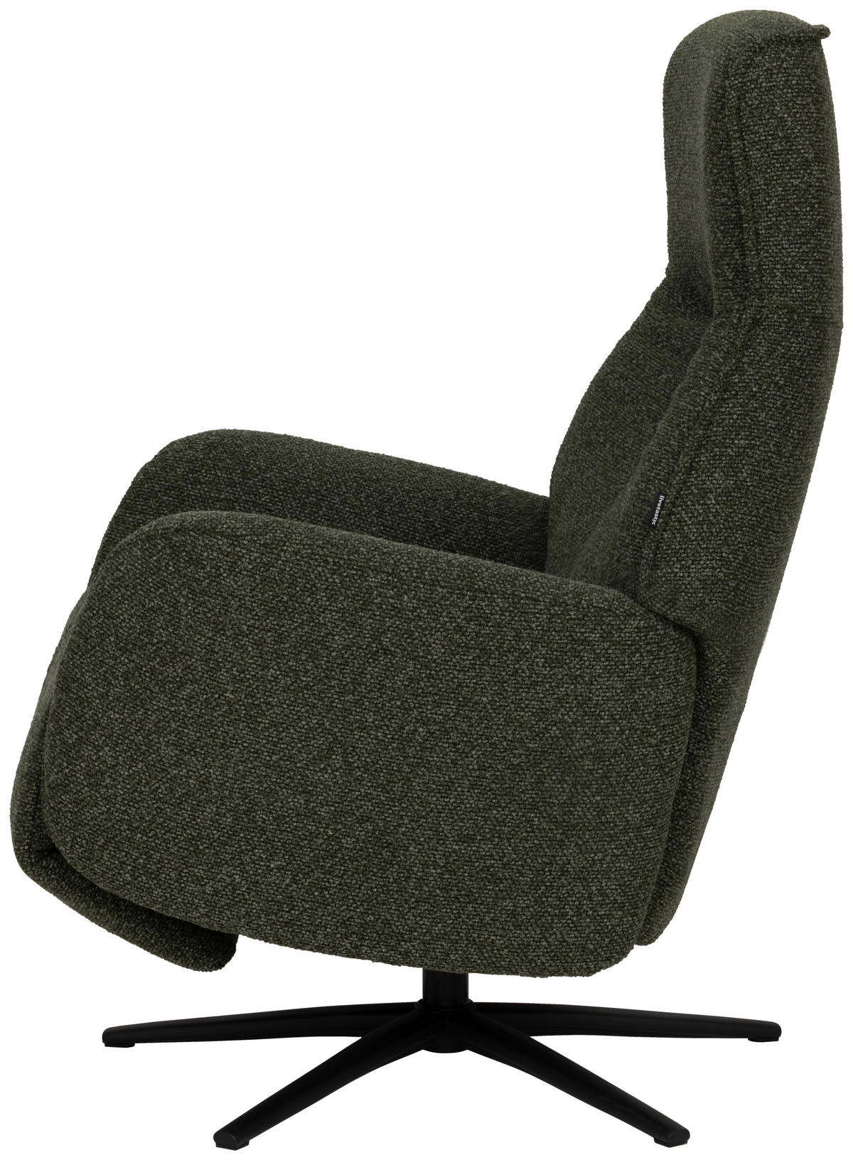 RELAXSESSEL Webstoff    - Dunkelgrün/Schwarz, Design, Holz/Textil (77/112/86cm) - Livetastic