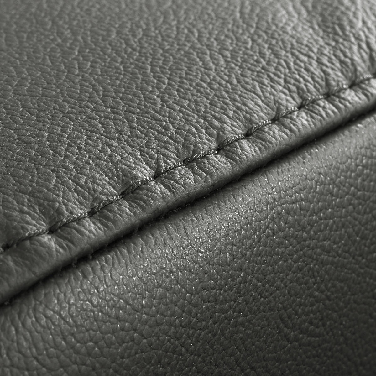 ECKSOFA  in Lederlook Echtleder Anthrazit  - Anthrazit/Schwarz, Design, Leder/Textil (173/247cm) - Livetastic